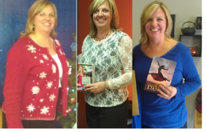 Progression of weight loss from pictures taken at three consecutive writer events: 11-28-12, 12-3-12, 12-29-12